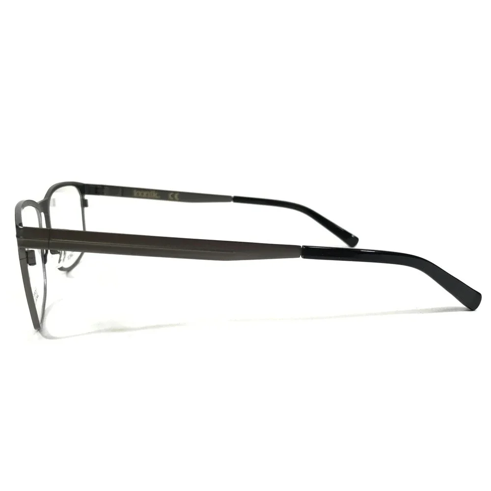 Iconik Eyeglasses Frames Pierce C02 Gunmetal Grey Square Full Rim 56-19-145